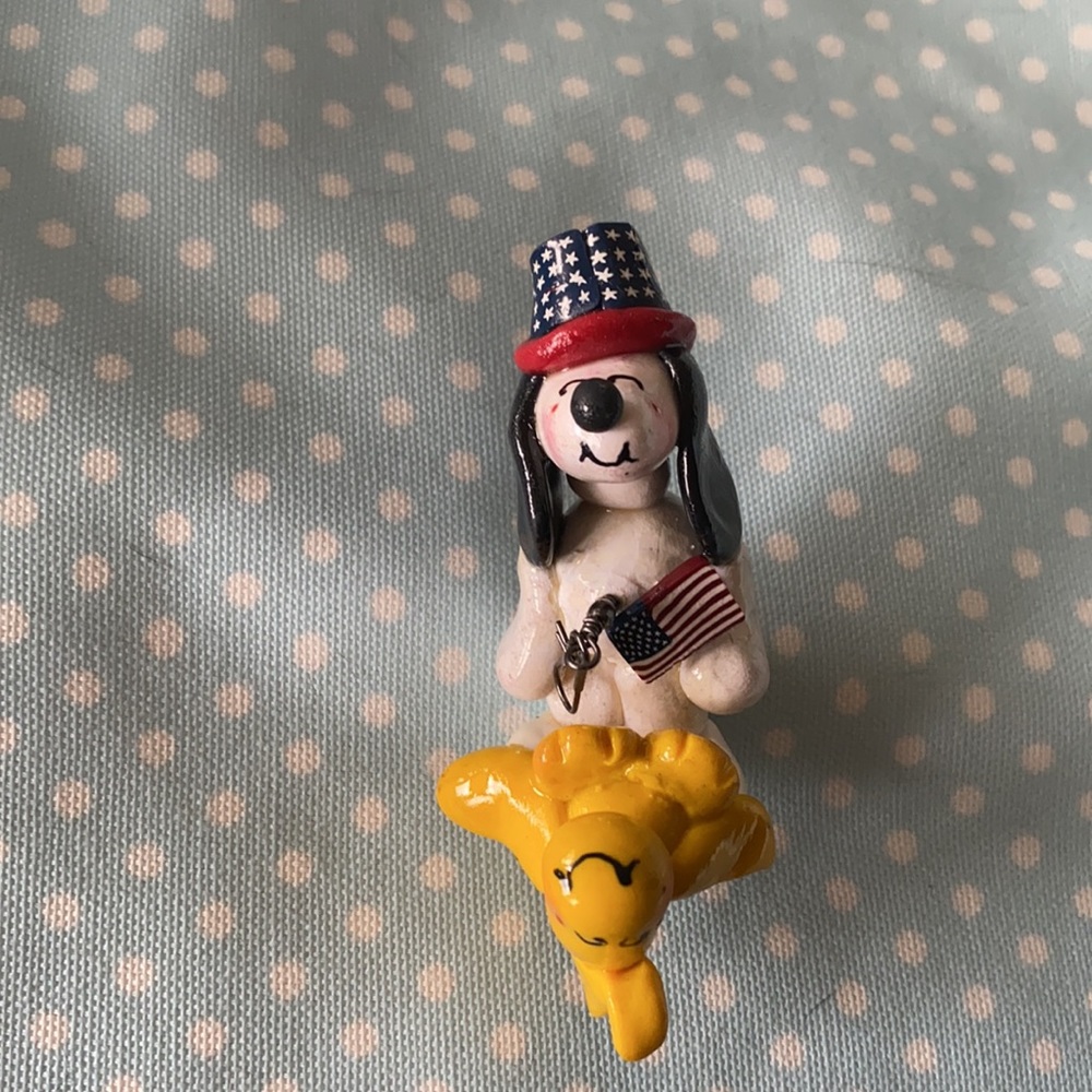 Handcrafted; Patriotic Snoopy; Ornament